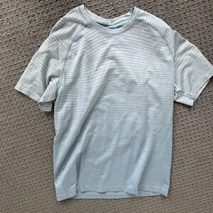 lululemon athletica Light Blue Short Sleeve Tee